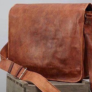 Classic leather satchel